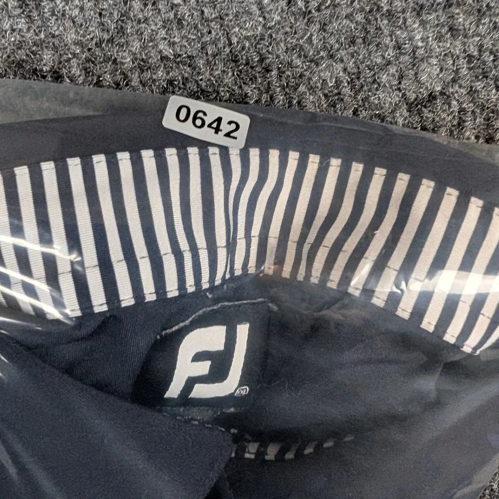 FootJoy Mens XXL Navy Blue Performance Golf‎ Polo Shirt Short Sleeve FJ Logo